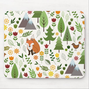 Mousepad Ilustrações escandinavas do estilo no teste padr