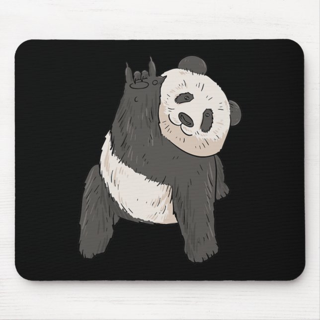Mousepad ILY Panda ASL Gesto de Mão surdo surdo perda de au (Frente)