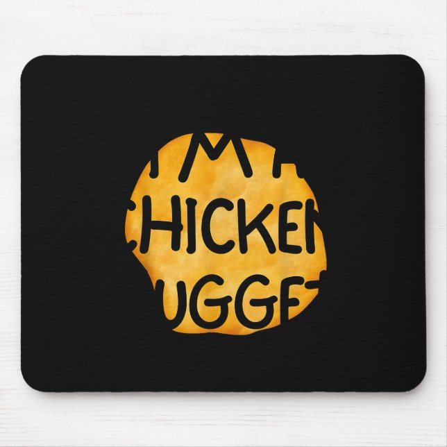 Mousepad I'm A Chicken Nugget Funny Lazy Easy Halloween Cos (Frente)