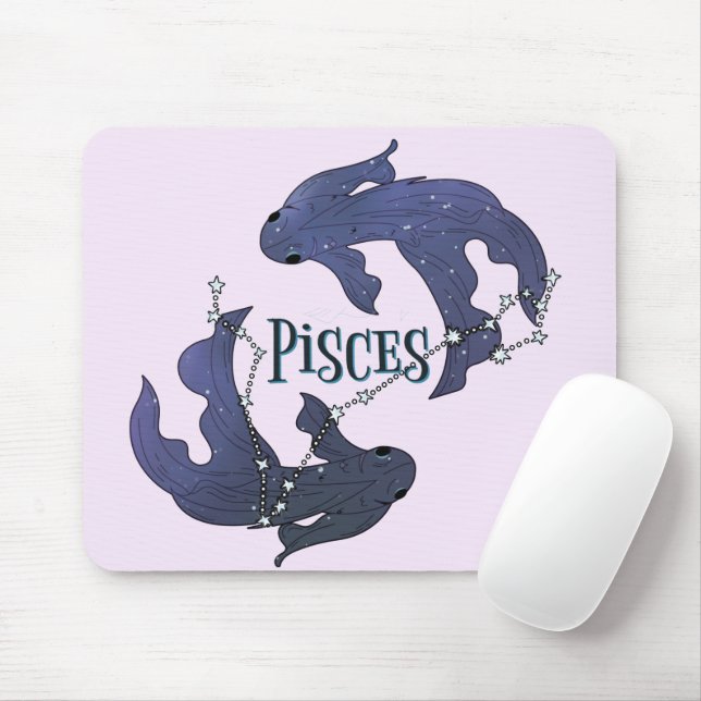 Mousepad Im A Peixes Zodiac.Trendy Peixes Zodiac Sinal (Com mouse)