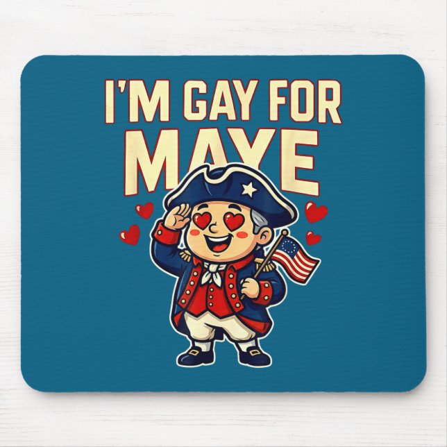 Mousepad I'm Gay For Maye Funny Hearts  (Frente)