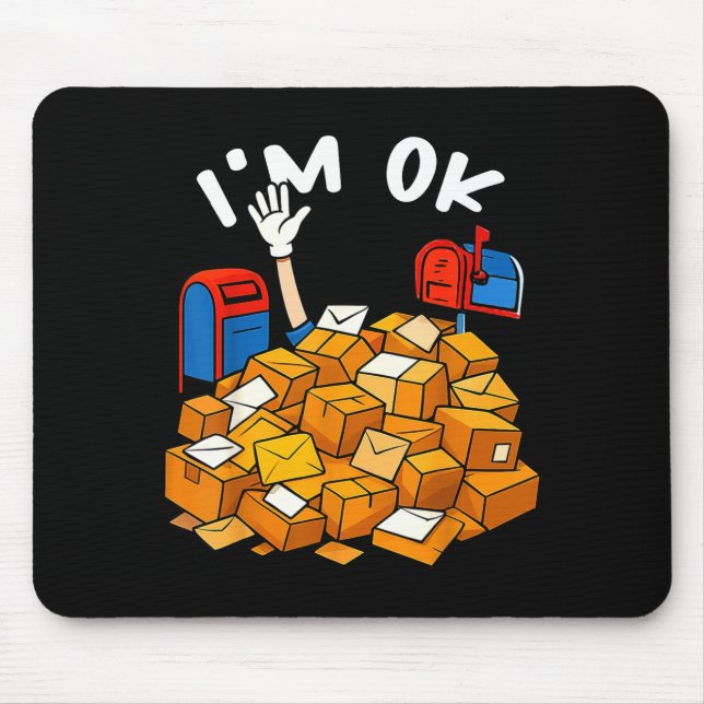 Mousepad I'm Ok Funny Stal Worker  (Frente)