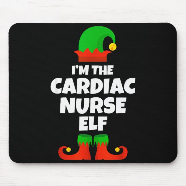 Mousepad I'm The Cardiac Nurse Elf Family Pajama Christmas  (Frente)