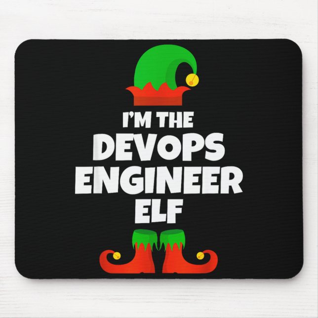 Mousepad I'm The Devops Engineer Elf Family Pajama Christma (Frente)
