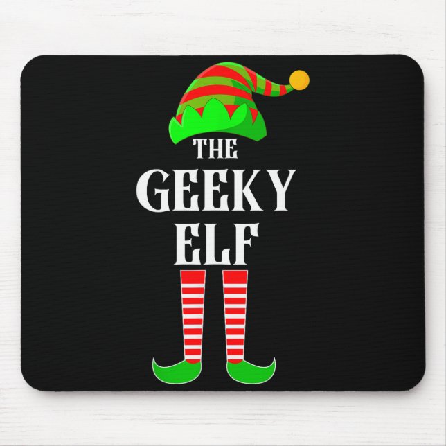 Mousepad I'm The Geeky Elf Family Matching Costume Christma (Frente)