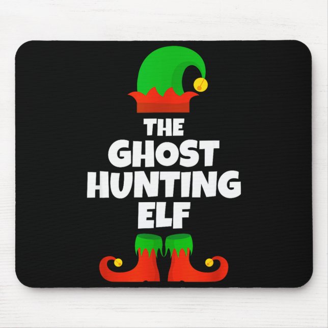 Mousepad I'm The Ghost Hunting Elf Family Pajama Christmas  (Frente)