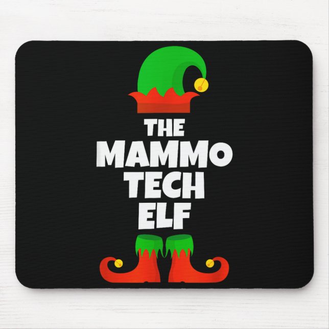 Mousepad I'm The Mammo Tech Elf Family Pajama Christmas Mam (Frente)