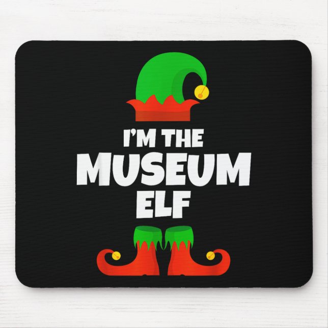 Mousepad I'm The Museum Elf Family Pajama Christmas Funny  (Frente)
