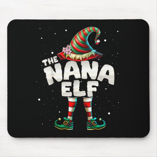 Mousepad I'm The Nana Elf Family Matching Group Christmas  (Frente)