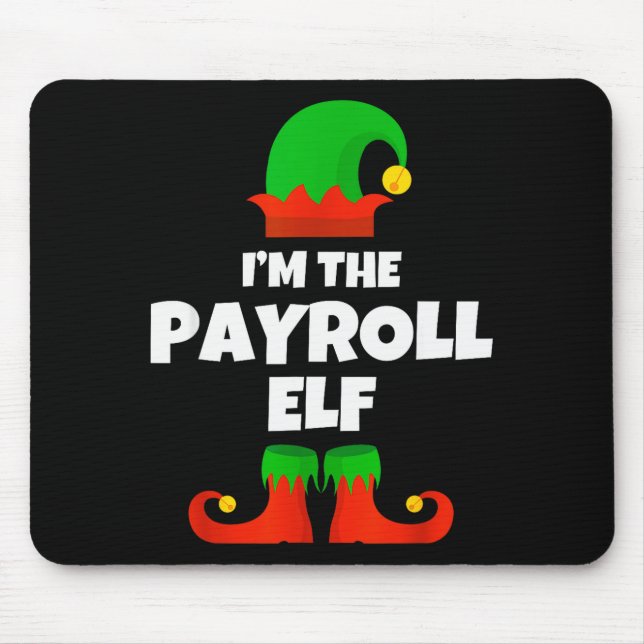 Mousepad I'm The Payroll Elf Family Pajama Christmas Funny  (Frente)
