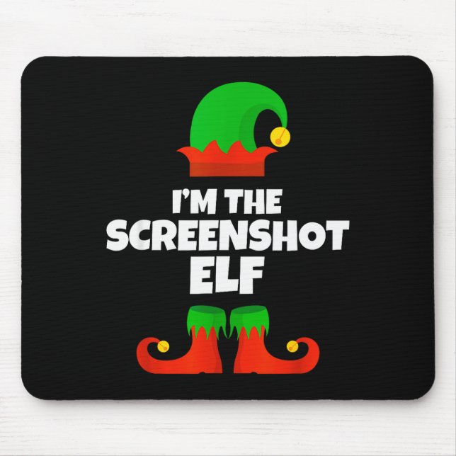 Mousepad I'm The Screenshot Elf Family Pajama Christmas Fun (Frente)