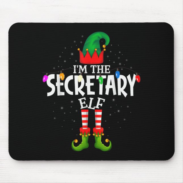 Mousepad I'm The Secretary Matching Christmas Family  (Frente)