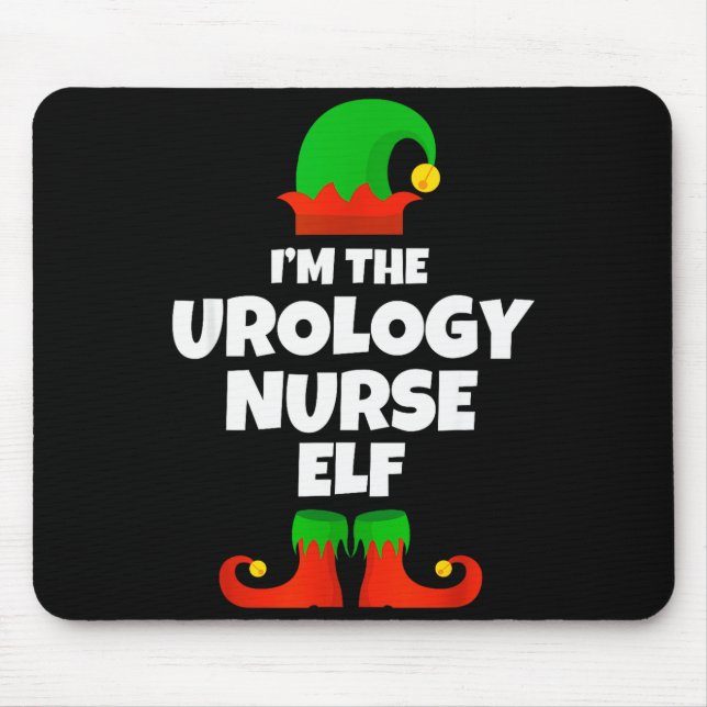 Mousepad I'm The Urology Nurse Elf Family Pajama Christmas  (Frente)