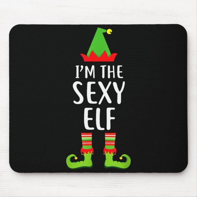Mousepad I'm The Y Elf Matching Family Group Christmas T Sh (Frente)