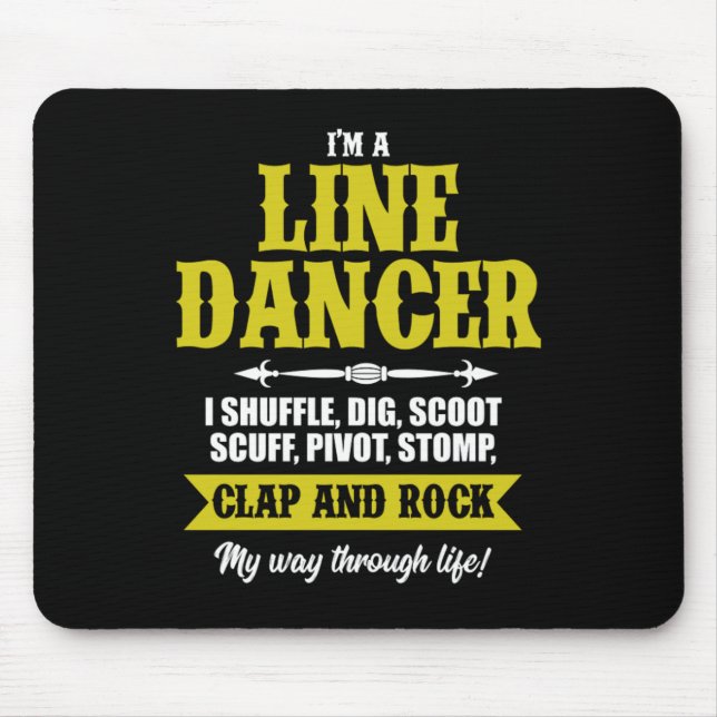 Mousepad Im Um Dançarino De Linha Dançante De Linha Dançant (Frente)