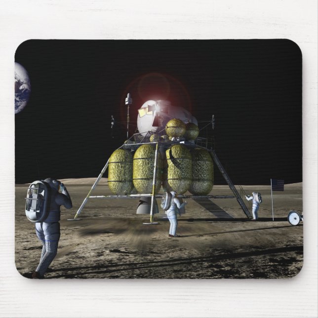 Mousepad Imagem artística de uma nova nave espacial para a  (Frente)