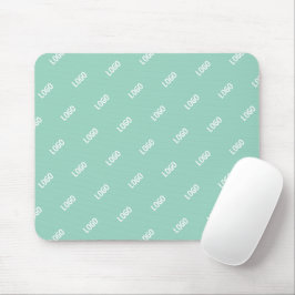Mousepad Imagem carregada ou logotipo enviatado | Teal clar