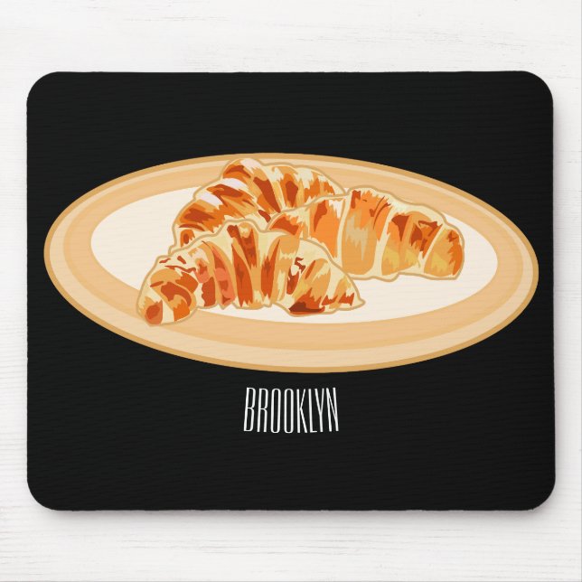 Mousepad Imagem croissant (Frente)