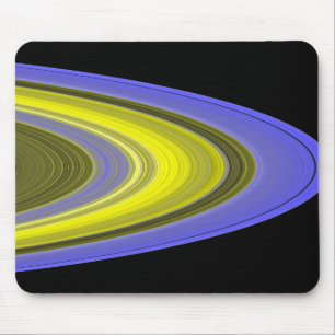 Mousepad imagem da Falso-cor dos anéis de Saturn