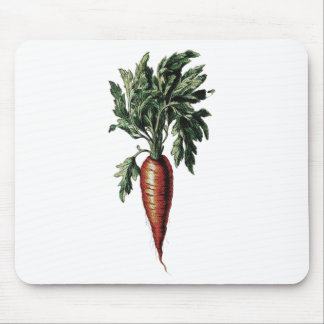 Mousepad Imagem de Cenoura em Estilo Vintage