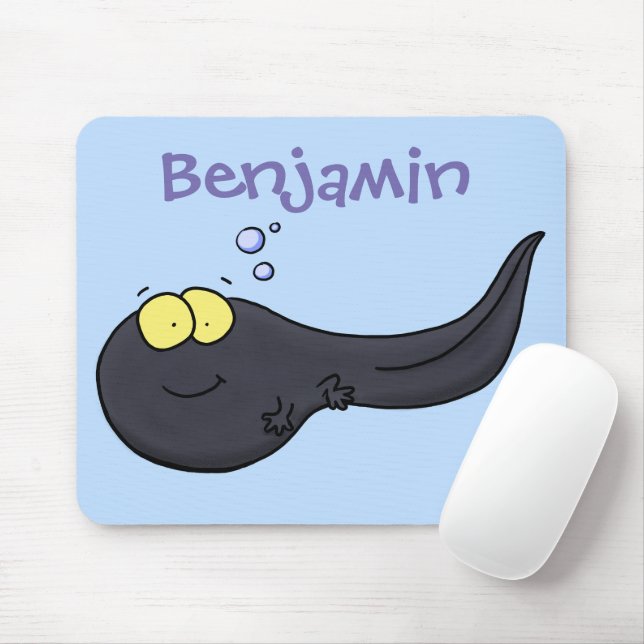 Mousepad Imagem de desenho animado de girino divertido (Com mouse)