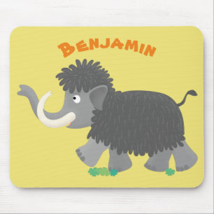 Mousepad Imagem de desenho animado de mamute boazona