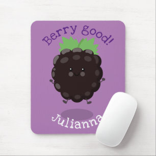 Mousepad Imagem de desenho animado roxo de amora doce e fel