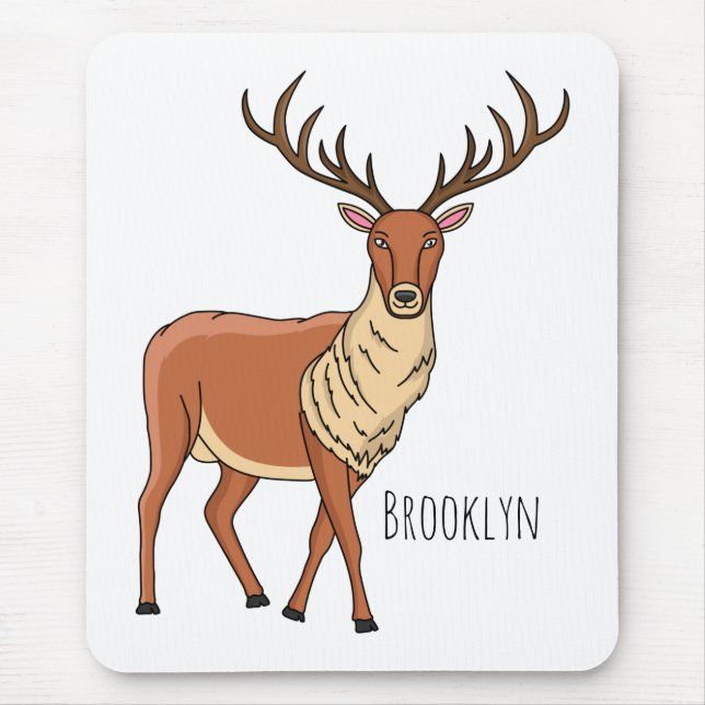 Mousepad Imagem de desenho de Reindeer (Frente)