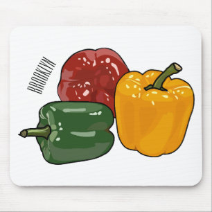 Mousepad Imagem de desenho em Capsicum