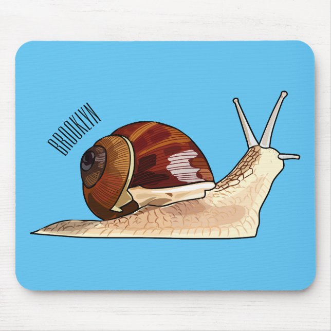 Mousepad Imagem de desenho em caracol (Frente)
