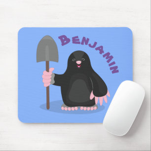 Mousepad Imagem de desenhos animados alegres e bonitos
