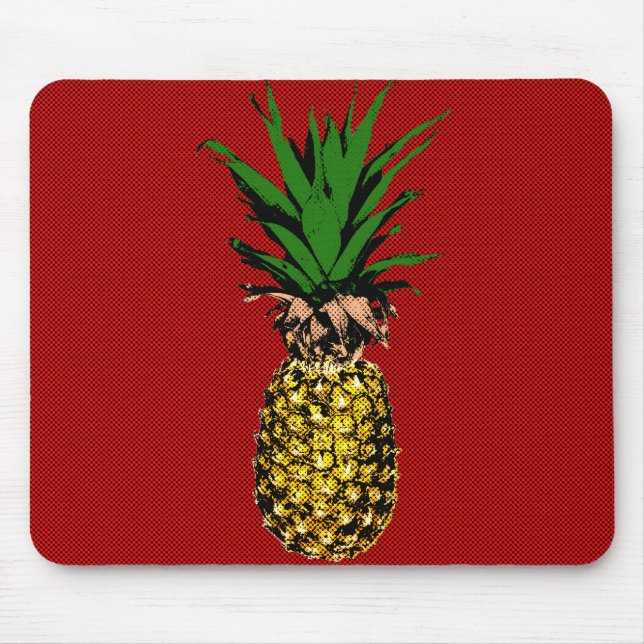 Mousepad Imagem de Newsprint do Pineapple (Frente)