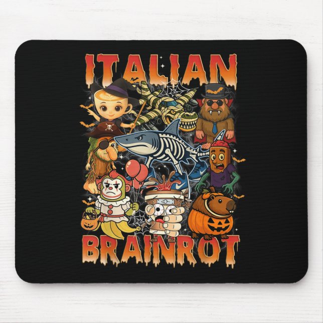 Mousepad Imagem do Brainrot Italiano Halloween C (Frente)