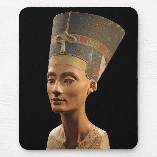 Mousepad Imagem do busto de Nefertiti no museu de Neues (Frente)