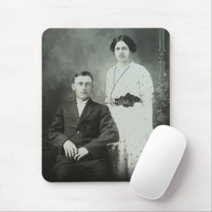 Mousepad Imagem do Casal de Foto B&W do Sr. & Sra. Hill RPP