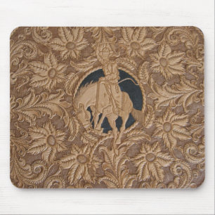 Mousepad Imagem do tapete do rato de couro utilizado