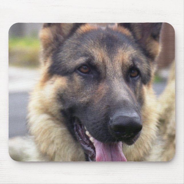 Mousepad Imagem do tapete do rato do german shepherd (Frente)