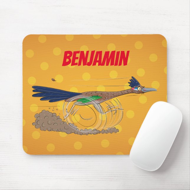 Mousepad Imagem engraçada de desenho animado de pássaros (Com mouse)