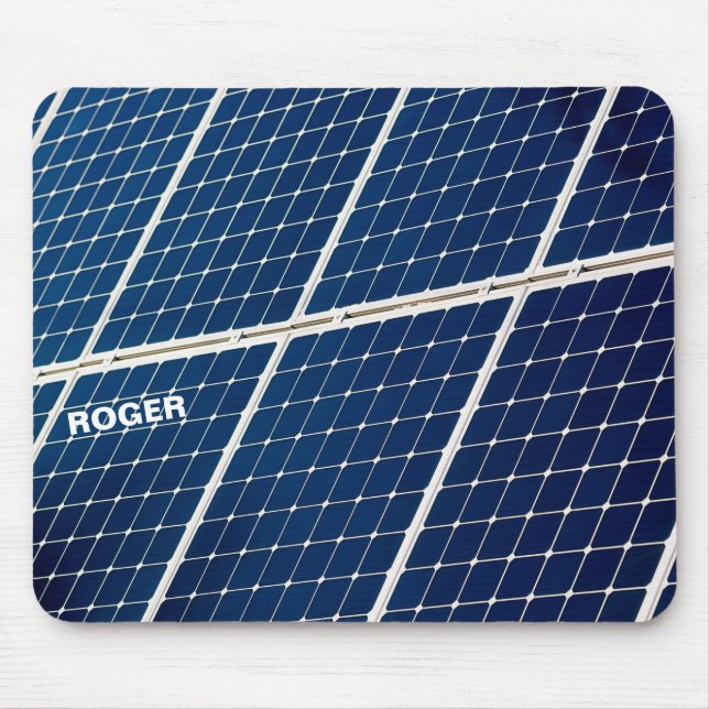 Mousepad Imagem engraçada de um painel de energia solar (Frente)