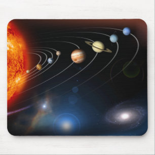 Mousepad Imagem gerada Digital de nosso sistema solar