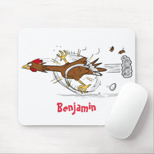 Mousepad Imagem legal de desenho animado de frango engraça