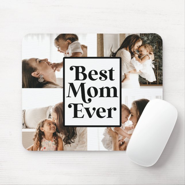 Mousepad Imagem Personalizada da Melhor Mãe Branca Negra (Com mouse)