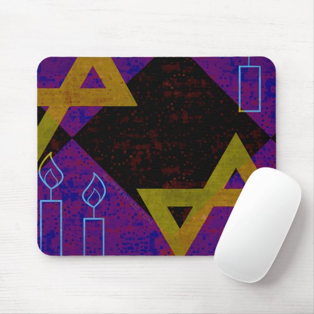 Mousepad Imagem temática de Hanukkah da SlipperyJoe's amare (Com mouse)