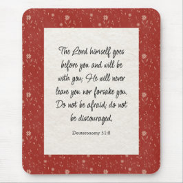 Mousepad Imagem Versa da Bíblia 31:8 Deuteronomy