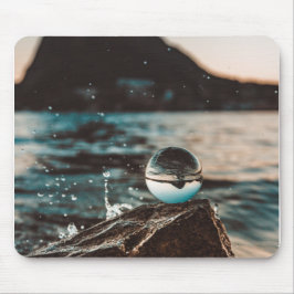 Mousepad Imagens Cênicas do Oceano de Arte de Praia Fotogra