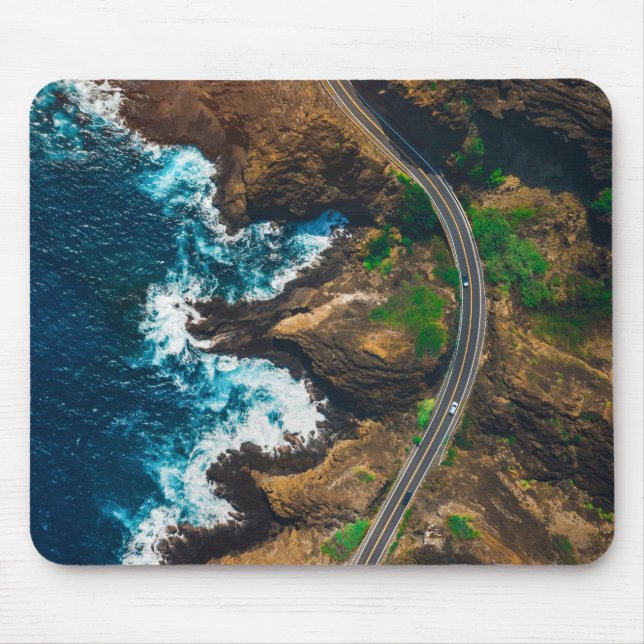 Mousepad Imagens Cênicas do Oceano de Arte de Praia Fotogra (Frente)