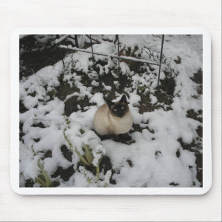 Mousepad Imagens da neve, gato da neve