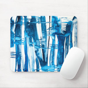 Mousepad Imagens de cor da água abstrato azul
