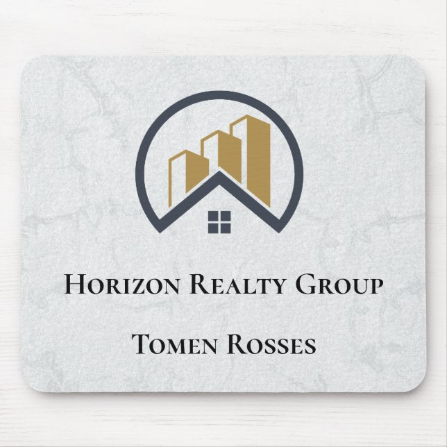 Mousepad Imóveis Brancos Modernos Elegantes (Frente)