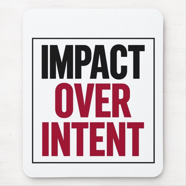 Mousepad Impacto Sobre Intenção (Frente)